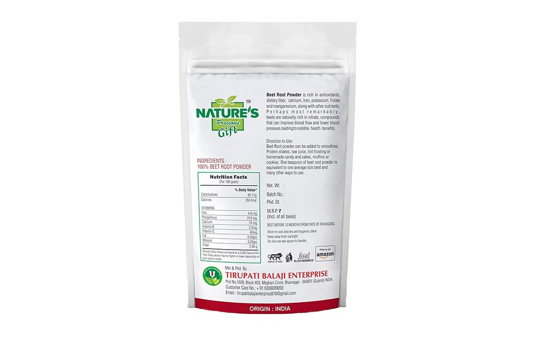Nature's Gift Beetroot Powder    Pack  250 grams